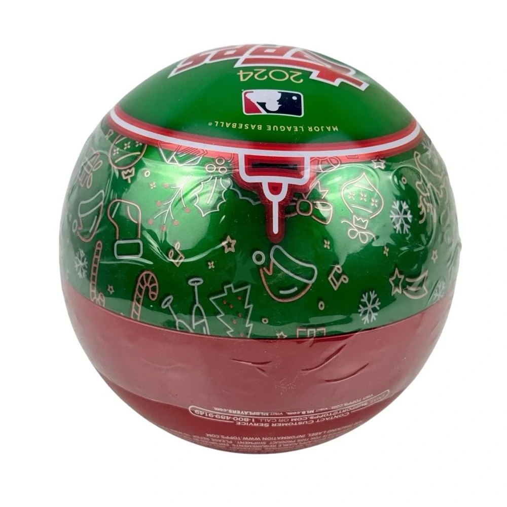 2024 Topps Holiday Tin Ornament MLB Baseball Collector Tin NEW & SEALED 5140